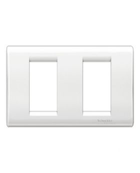 PLACA TECNOPOLIMERO 2 MODULO CLASIC BLANCO