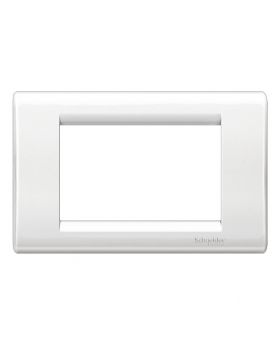 PLACA TECNOPOLIMERO 3 MODULO CLASIC BLANCO